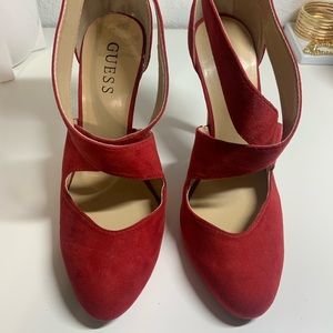 Guess Red Heels 8.5
